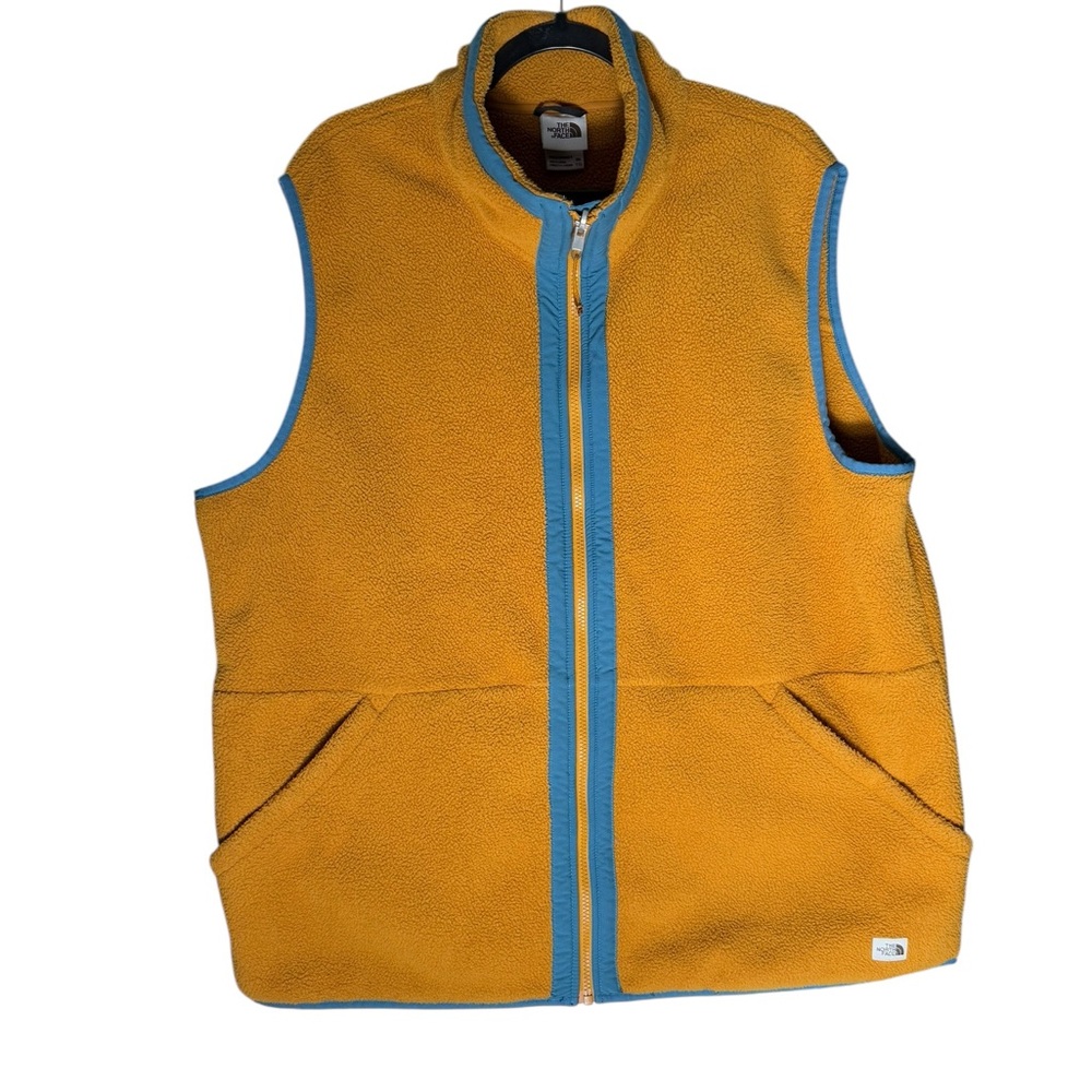 The North Face Men's Size XXL Timber Brown Carbondale Fleece Zip Vest Outdoor